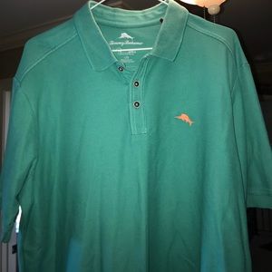 Sea Green Tommy Bahama Polo Shirt